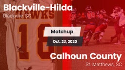 Matchup: Blackville-Hilda vs. Calhoun County  2020