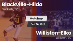 Matchup: Blackville-Hilda vs. Williston-Elko  2020