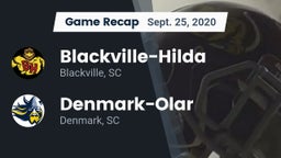 Recap: Blackville-Hilda  vs. Denmark-Olar  2020