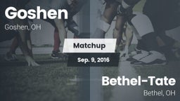 Matchup: Goshen vs. Bethel-Tate  2016
