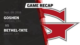 Recap: Goshen  vs. Bethel-Tate  2016