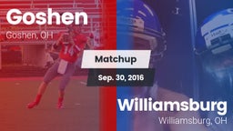 Matchup: Goshen vs. Williamsburg  2016