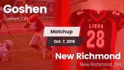 Matchup: Goshen vs. New Richmond  2016