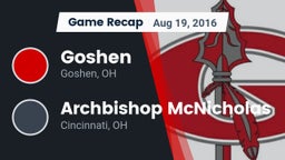 Recap: Goshen  vs. Archbishop McNicholas  2016