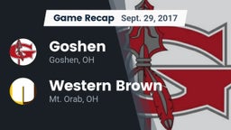 Recap: Goshen  vs. Western Brown  2017