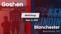 Matchup: Goshen vs. Blanchester  2018
