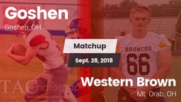 Matchup: Goshen vs. Western Brown  2018