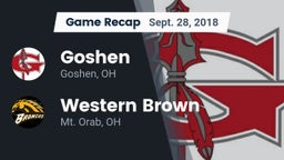 Recap: Goshen  vs. Western Brown  2018