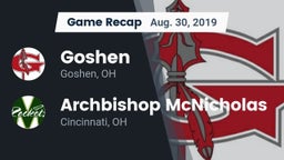 Recap: Goshen  vs. Archbishop McNicholas  2019