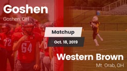 Matchup: Goshen vs. Western Brown  2019