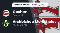 Recap: Goshen  vs. Archbishop McNicholas  2022