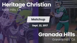 Matchup: Heritage Christian vs. Granada Hills  2017