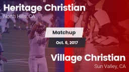 Matchup: Heritage Christian vs. Village Christian  2017