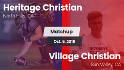 Matchup: Heritage Christian vs. Village Christian  2018