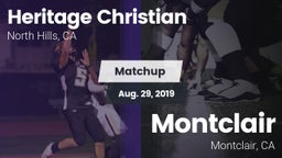 Matchup: Heritage Christian vs. Montclair  2019