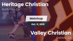 Matchup: Heritage Christian vs. Valley Christian  2019