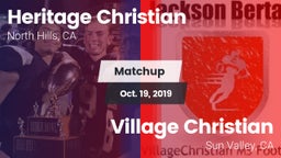 Matchup: Heritage Christian vs. Village Christian  2019