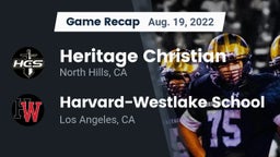 Recap: Heritage Christian   vs. Harvard-Westlake School 2022