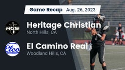 Recap: Heritage Christian   vs. El Camino Real  2023