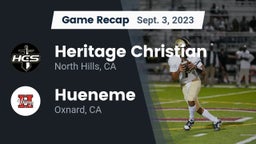 Recap: Heritage Christian   vs. Hueneme  2023