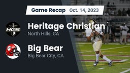 Recap: Heritage Christian   vs. Big Bear  2023