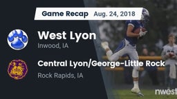 Recap: West Lyon  vs. Central Lyon/George-Little Rock  2018