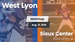Matchup: West Lyon vs. Sioux Center  2018