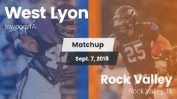 Matchup: West Lyon vs. Rock Valley  2018