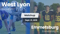 Matchup: West Lyon vs. Emmetsburg  2018