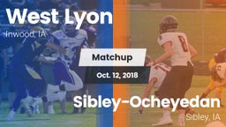 Matchup: West Lyon vs. Sibley-Ocheyedan 2018