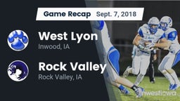 Recap: West Lyon  vs. Rock Valley  2018