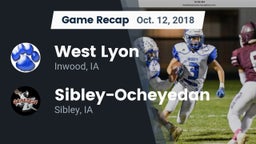 Recap: West Lyon  vs. Sibley-Ocheyedan 2018