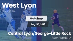 Matchup: West Lyon vs. Central Lyon/George-Little Rock  2019