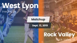 Matchup: West Lyon vs. Rock Valley  2019