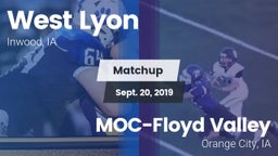 Matchup: West Lyon vs. MOC-Floyd Valley  2019