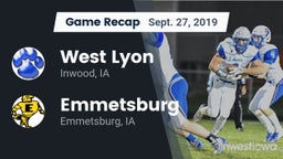 Recap: West Lyon  vs. Emmetsburg  2019