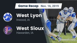 Recap: West Lyon  vs. West Sioux  2019