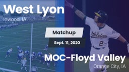 Matchup: West Lyon vs. MOC-Floyd Valley  2020