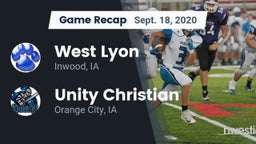 Recap: West Lyon  vs. Unity Christian  2020