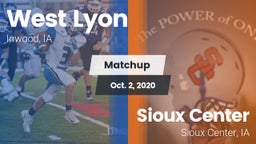 Matchup: West Lyon vs. Sioux Center  2020
