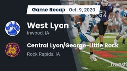 Recap: West Lyon  vs. Central Lyon/George-Little Rock  2020