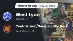 Recap: West Lyon  vs. Central Lyon/George-Little Rock  2020