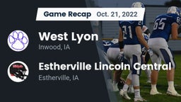 Recap: West Lyon  vs. Estherville Lincoln Central  2022