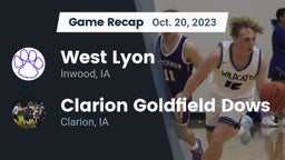 Recap: West Lyon  vs. Clarion Goldfield Dows  2023