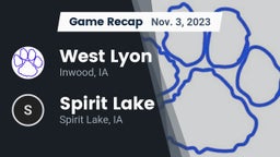 Recap: West Lyon  vs. Spirit Lake  2023