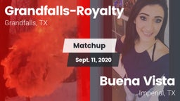 Matchup: Grandfalls-Royalty vs. Buena Vista  2020
