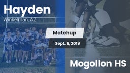 Matchup: Hayden vs. Mogollon HS 2019