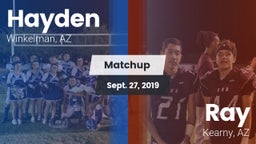 Matchup: Hayden vs. Ray  2019