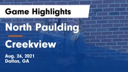 North Paulding  vs Creekview  Game Highlights - Aug. 26, 2021