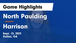 North Paulding  vs Harrison  Game Highlights - Sept. 13, 2022